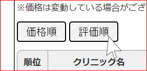 価格順、評価順並べ替え